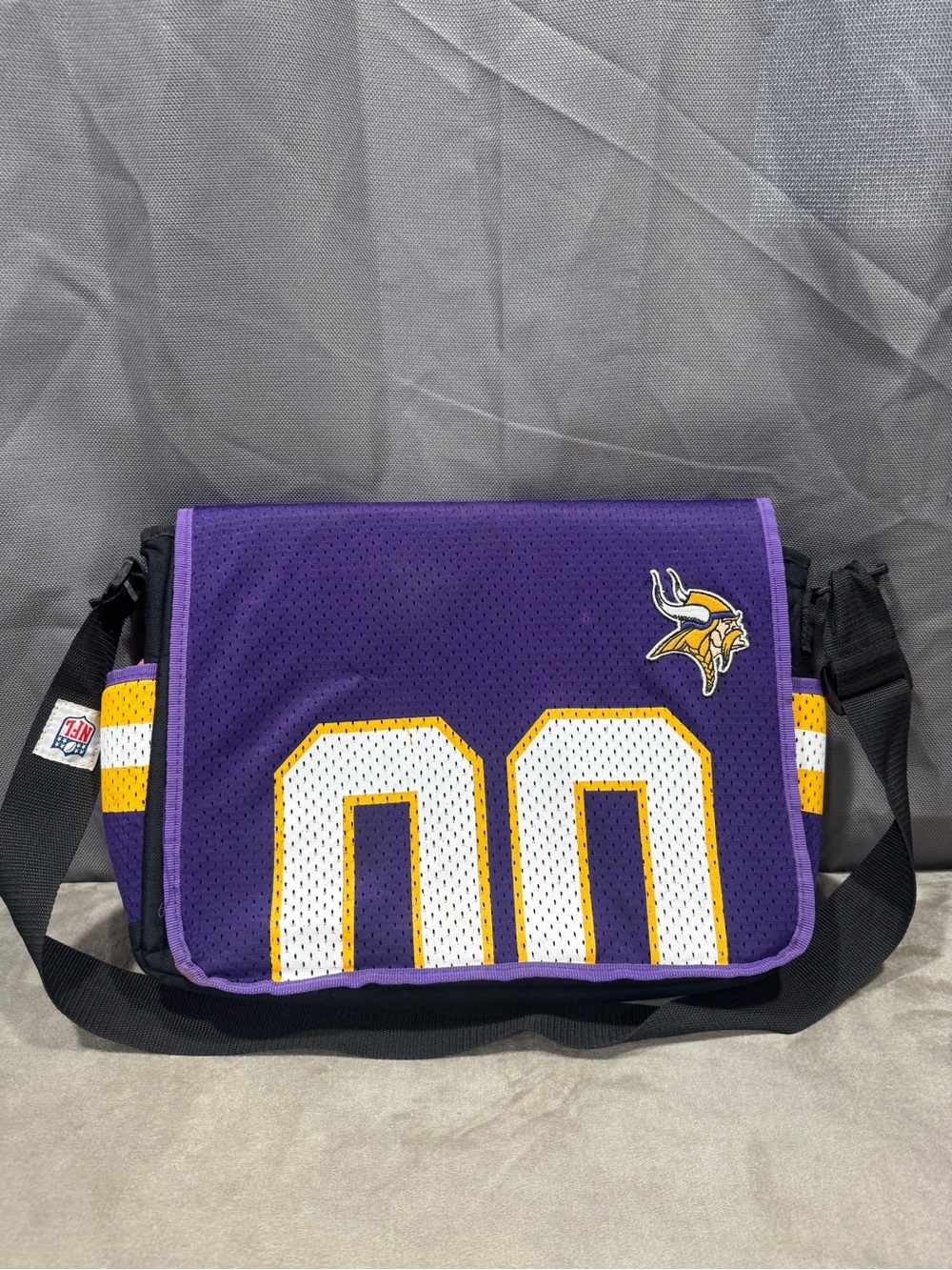 Minnesota Vikings Purple Jersey-Style Messenger Bag